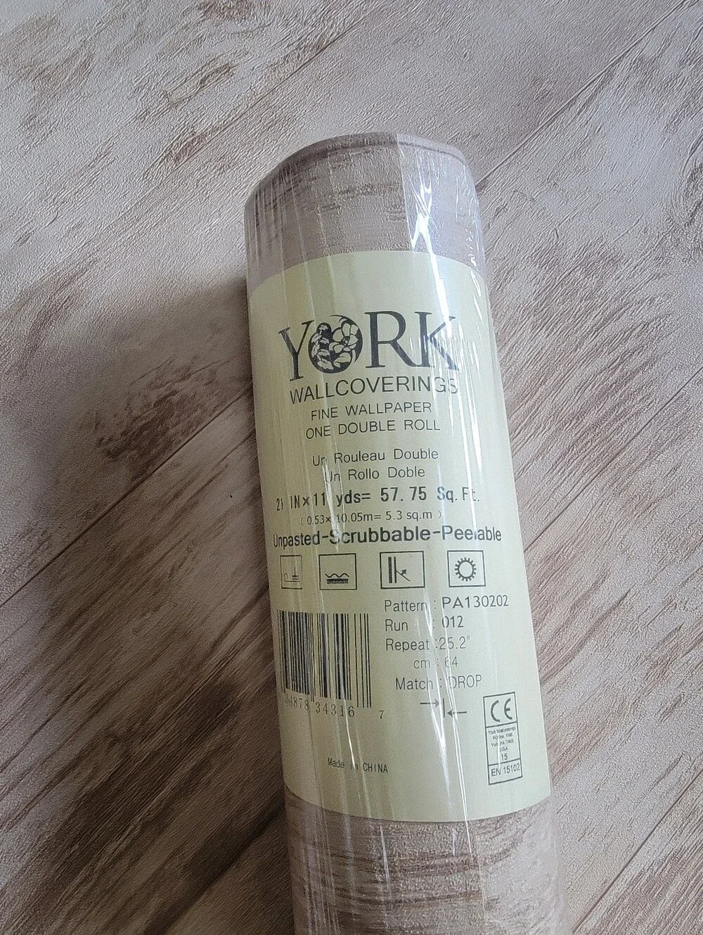 Wallpaper Neutral Textured Wood Grain Country Keepsake